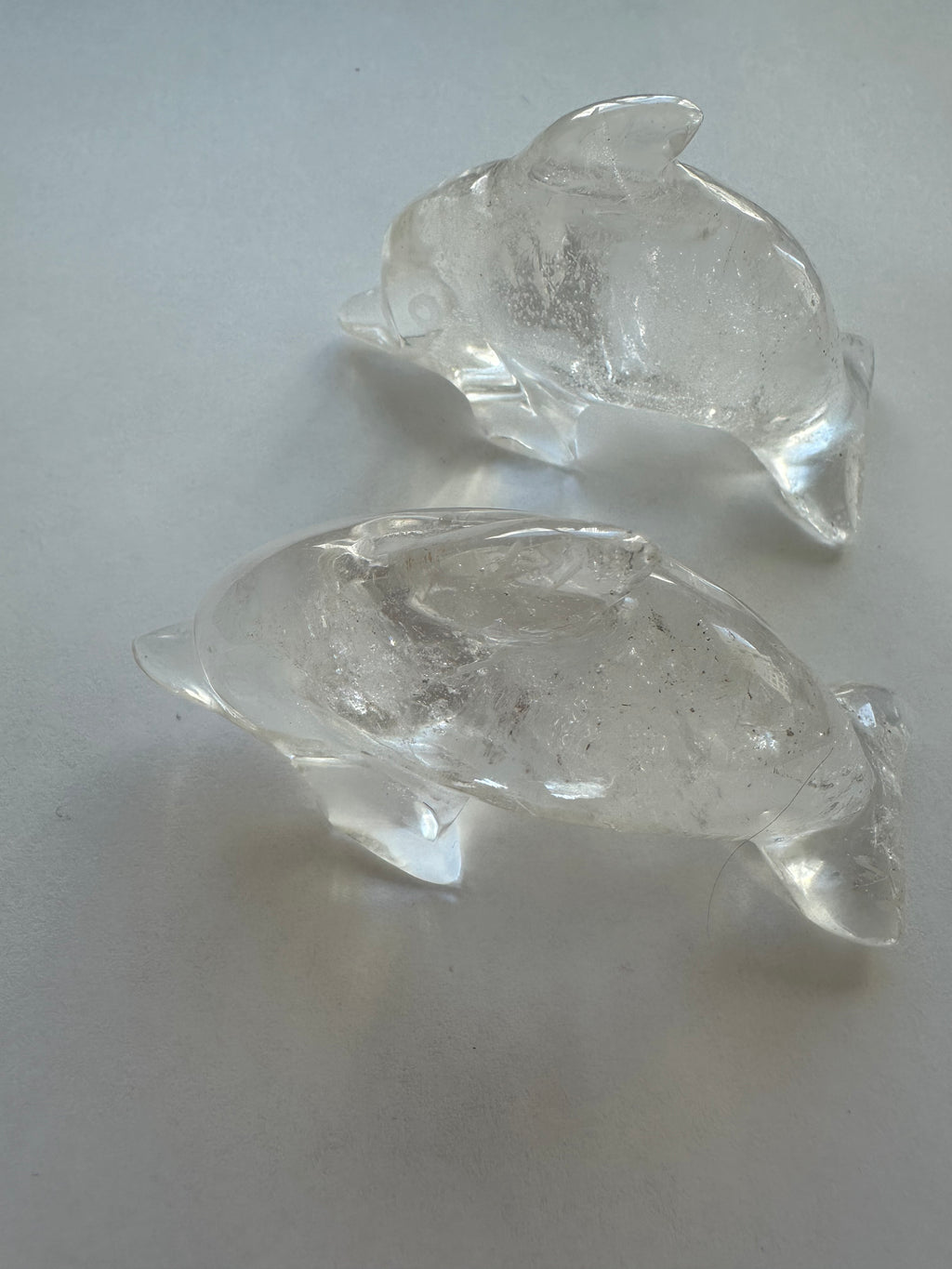 "Clear Quartz Dolphin Couple" - Balancing Divine Masculine and Divine Feminine