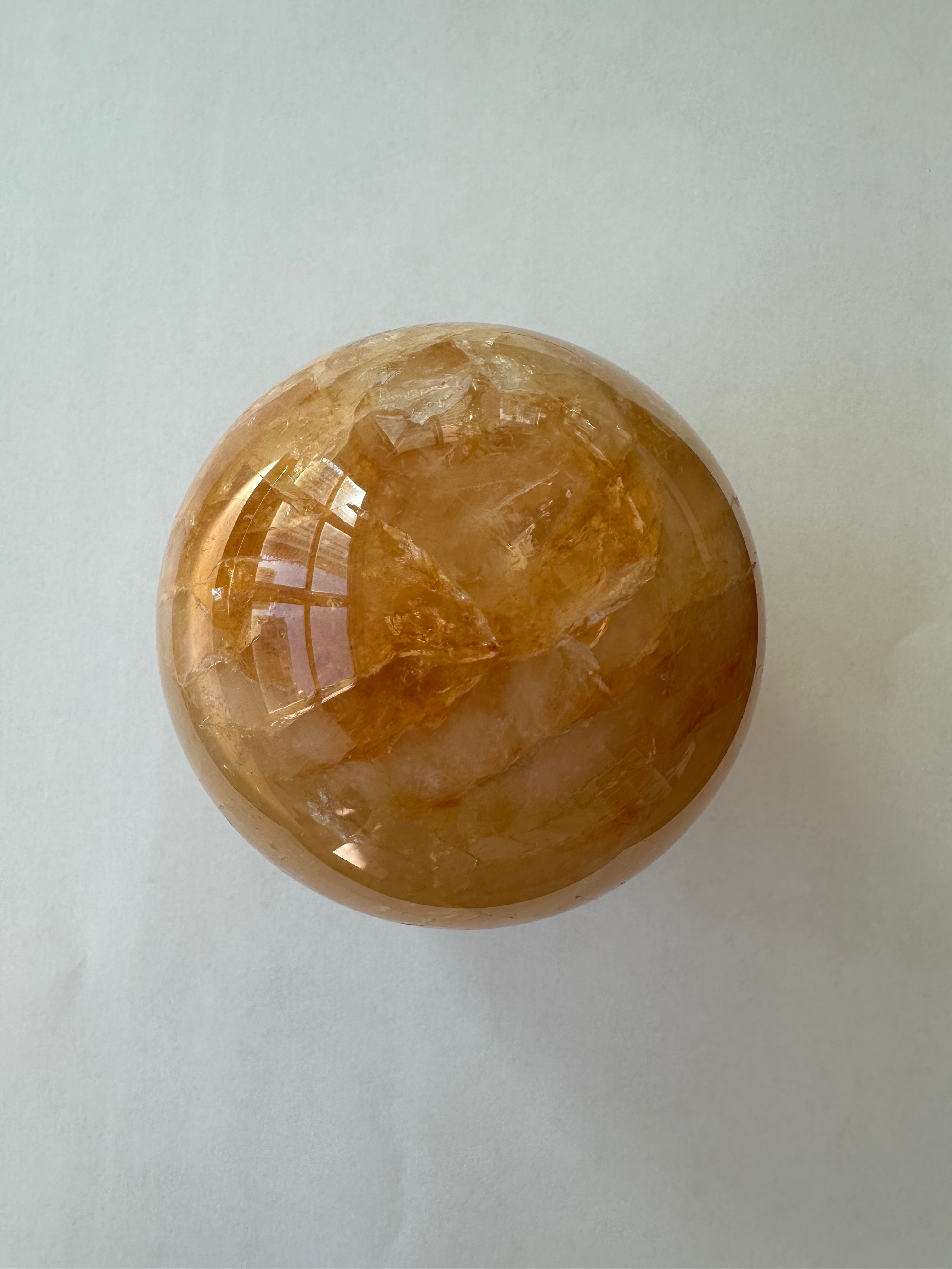 Divine Personal Power - Golden Quartz Large Sphere