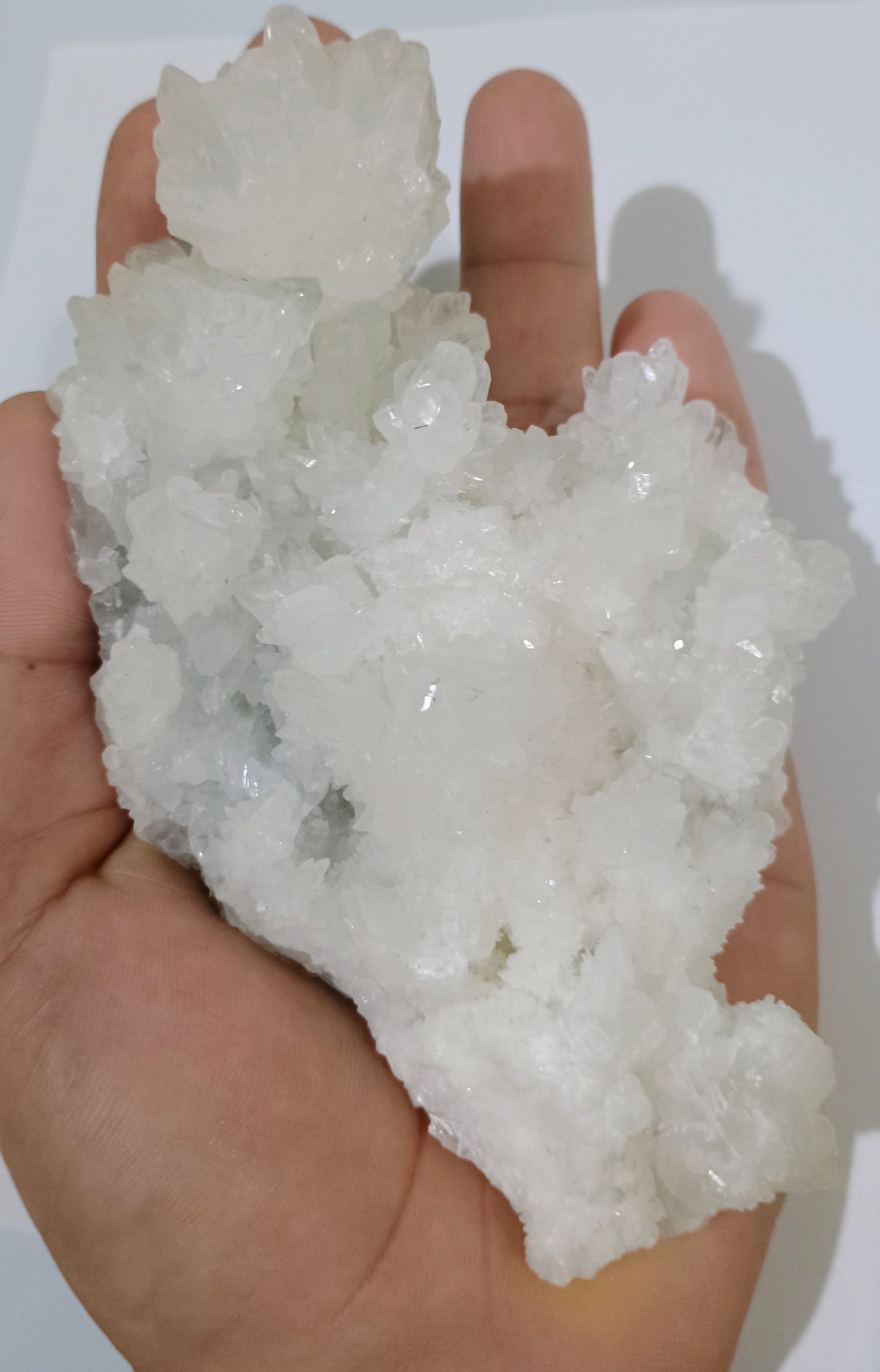 "Surrender to the Best of Life" White Aragonite Freeform Shamanic Crystal