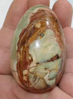 "Integration" Milticolor Onyx Shamanic Cristal Egg