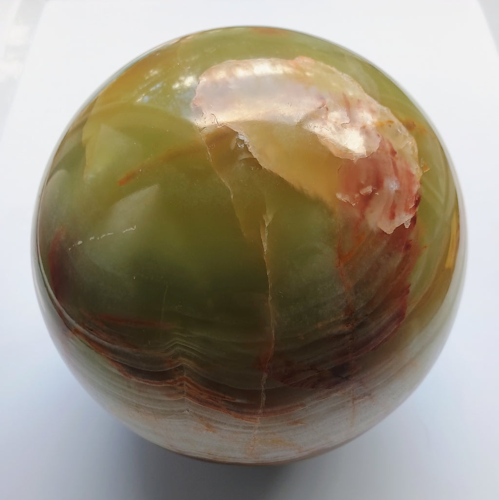 "Integration" Milticolor Onyx Shamanic Cristal Constellation Sphere