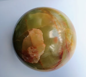 "Integration" Milticolor Onyx Shamanic Cristal Constellation Sphere