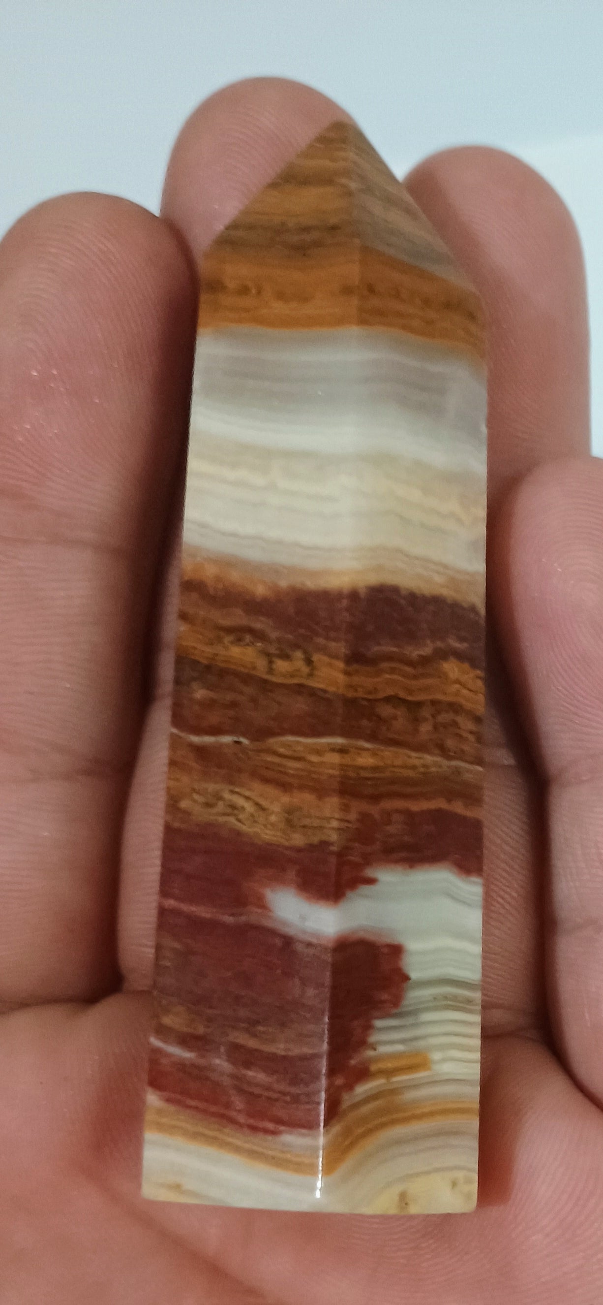 "Integration" Milticolor Onyx Shamanic Cristal Point
