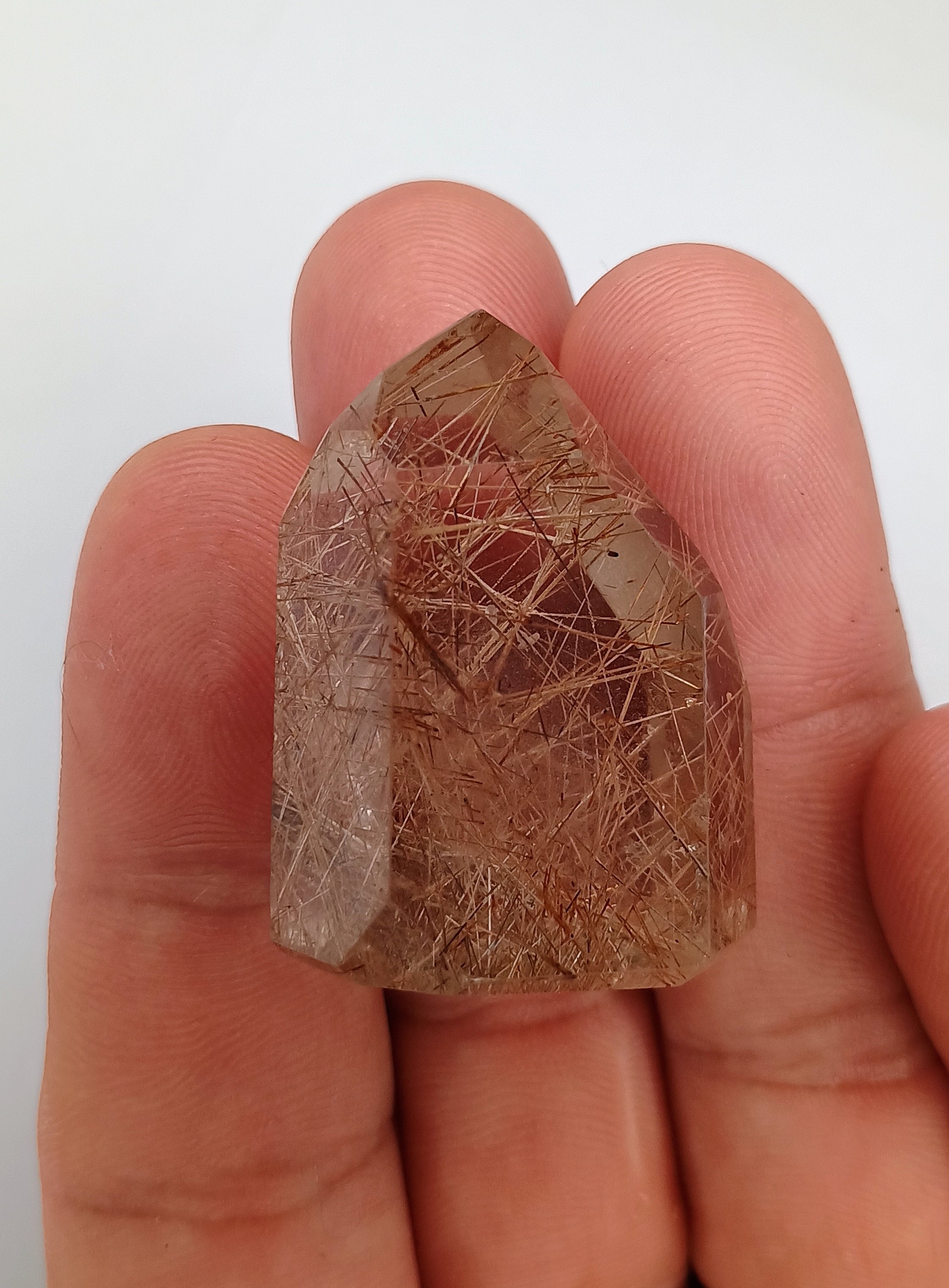 "Integration" Golden Rutile Shamanic Crystal Point