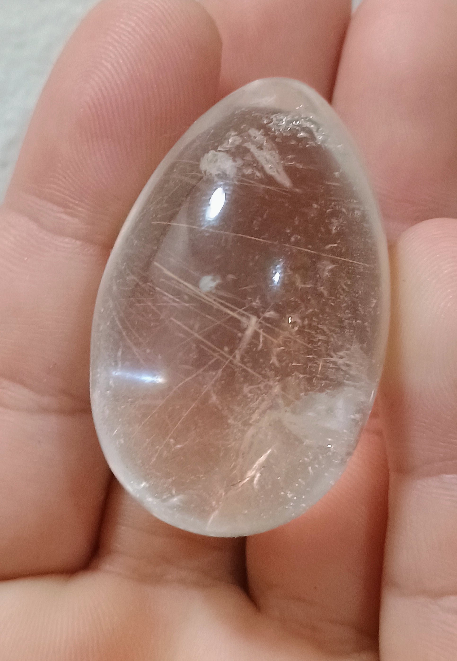 "Integration" Golden Rutile Shamanic Crystal Egg