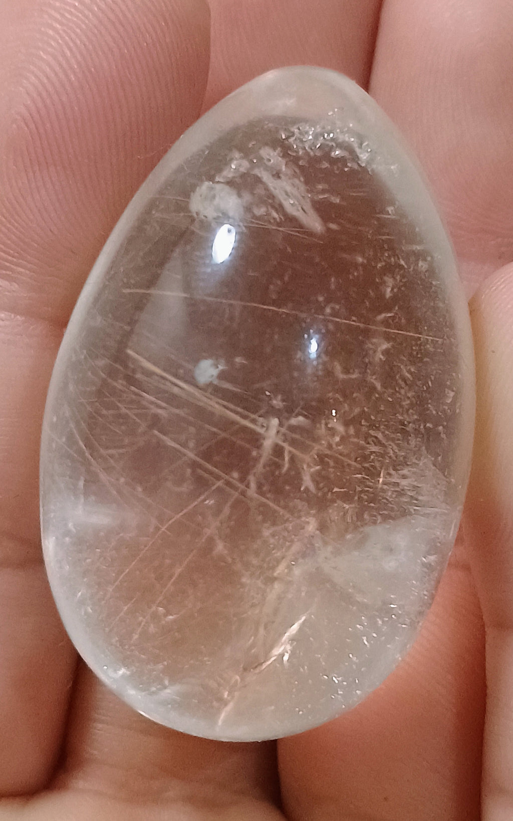 "Integration" Golden Rutile Shamanic Crystal Egg