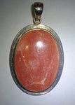 "Grace" Rhodochrosite Sterling Silver Pendant