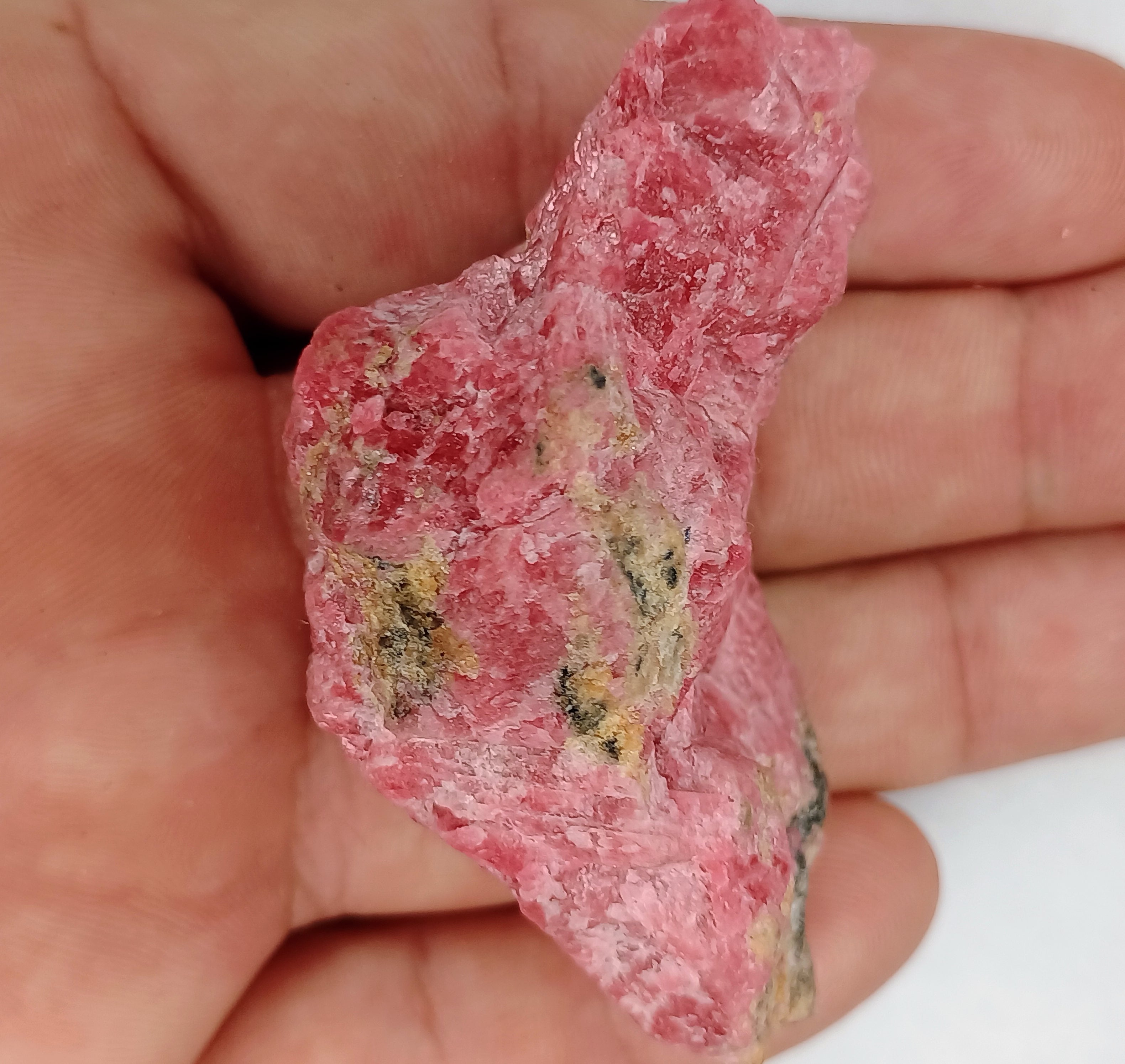 "Harmonize All Your Relationships" Raw Rhodonite Shamanic Crystal