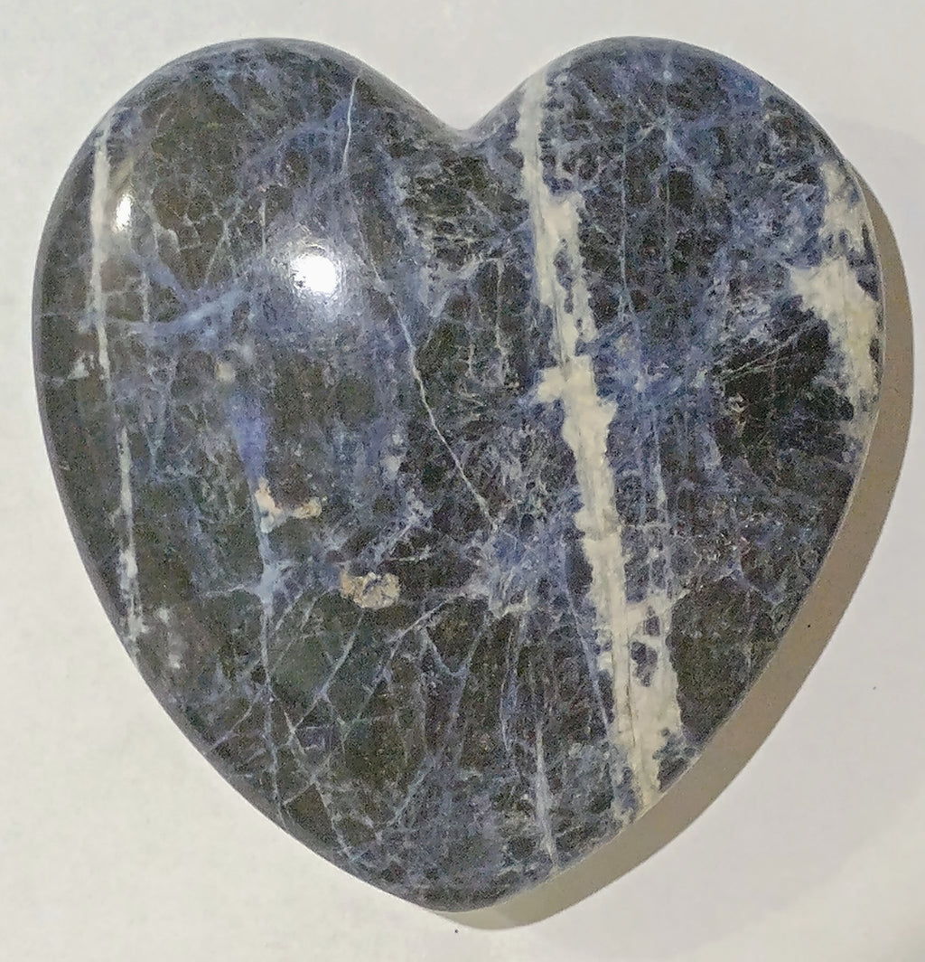 "Stability" Sodalite Heart Shamanic Crystal