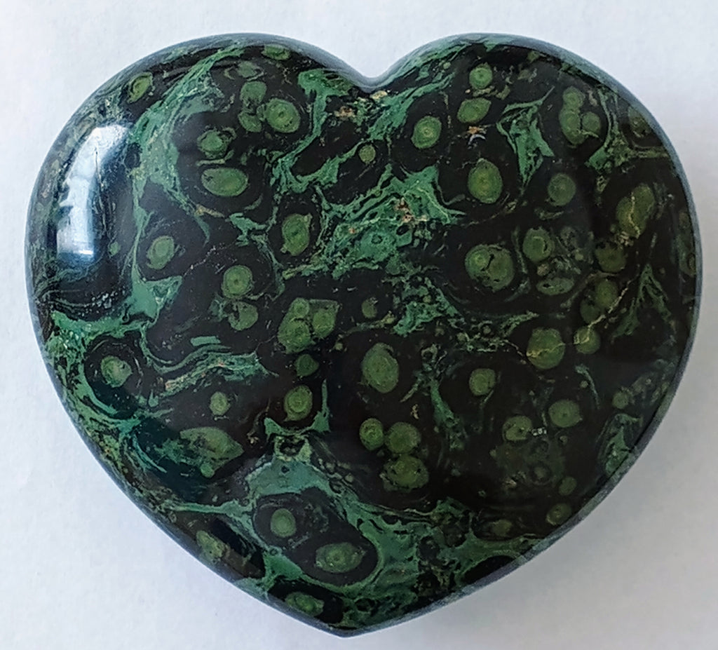 "Vitality" Crocodile Jasper Heart