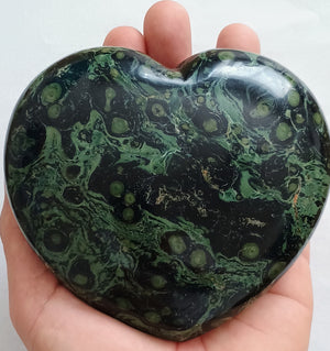 "Vitality" Crocodile Jasper Heart