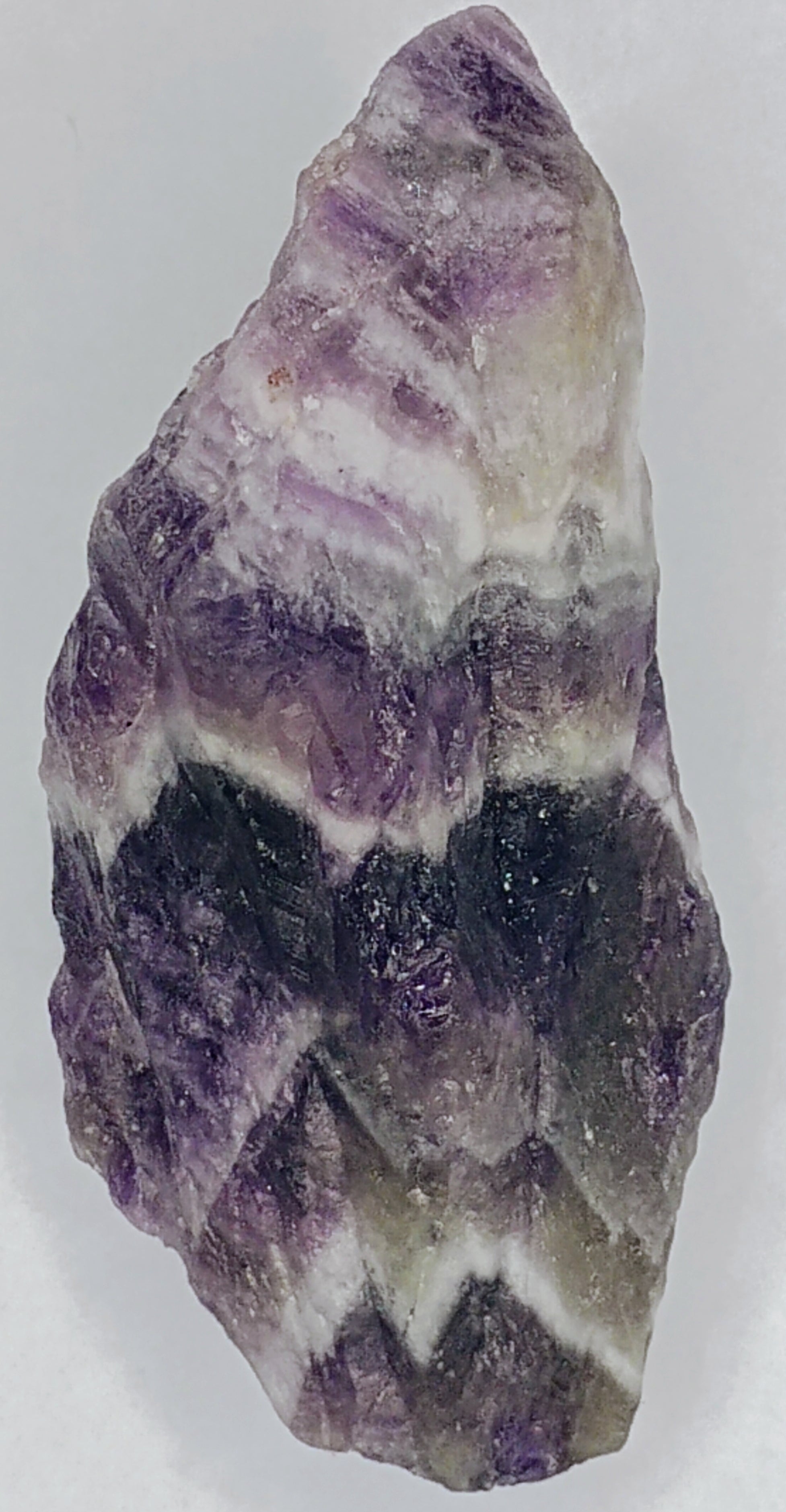 Raw Chevron Violet Amethyst.