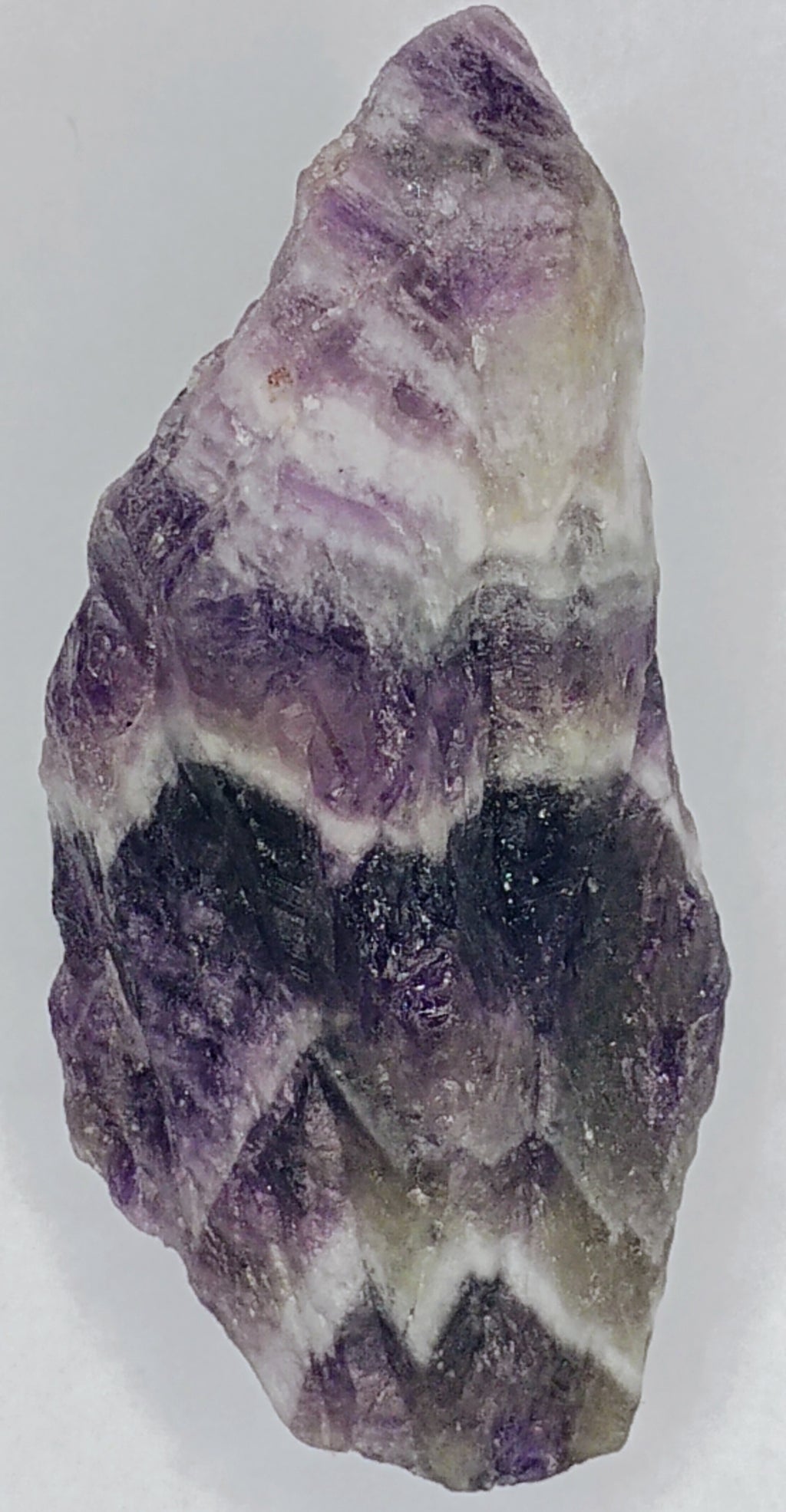 Raw Chevron Violet Amethyst.