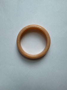 "Inner Child Healig" Peach Orange Calcite Bangle Bracelet