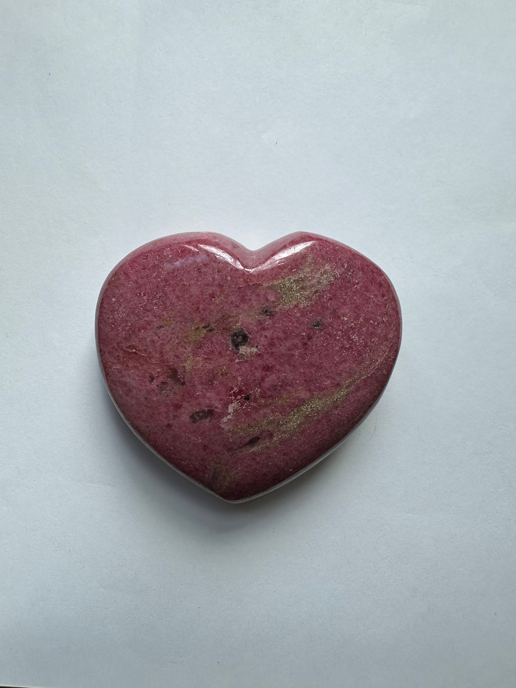 Rhodonite Heart: "Harmonize All Your Relationships"