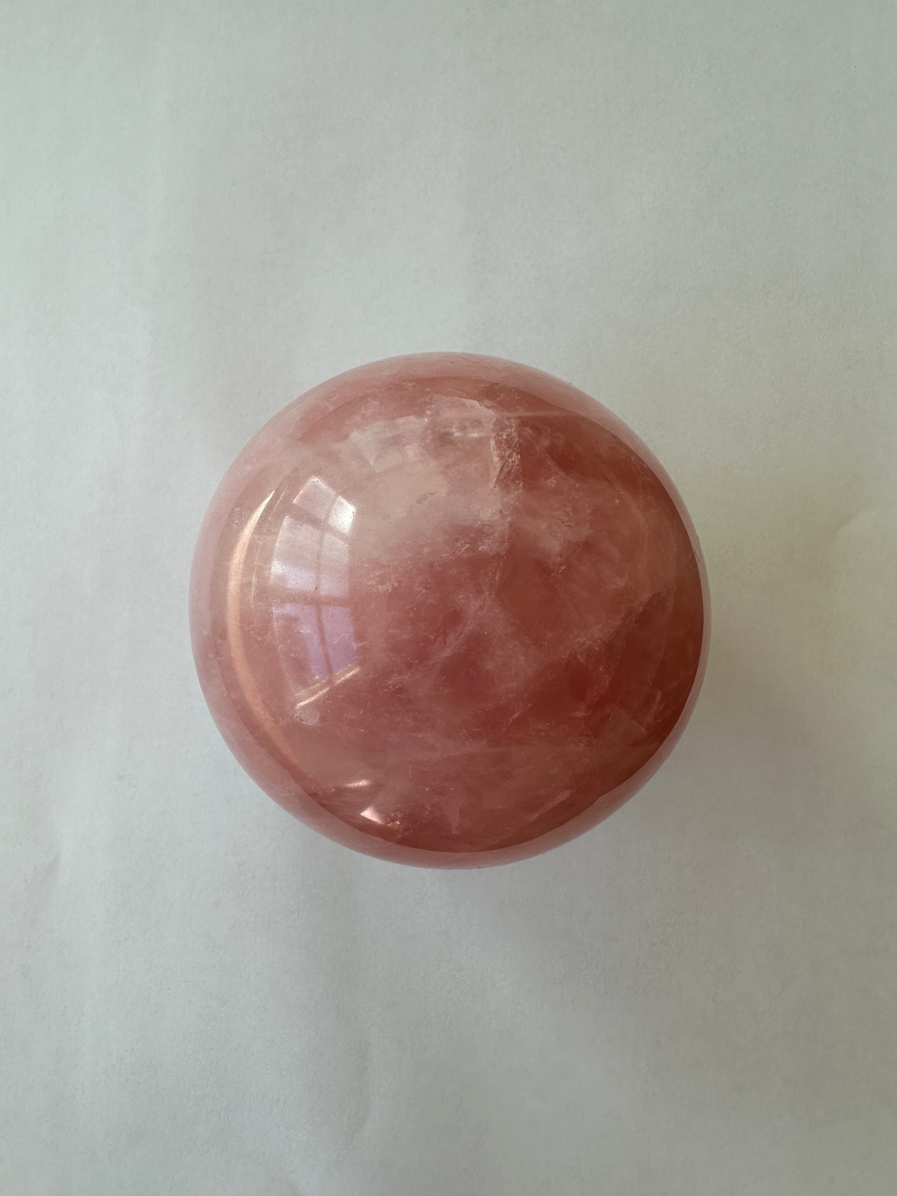 "Self-Love" Rose Quartz Sphere