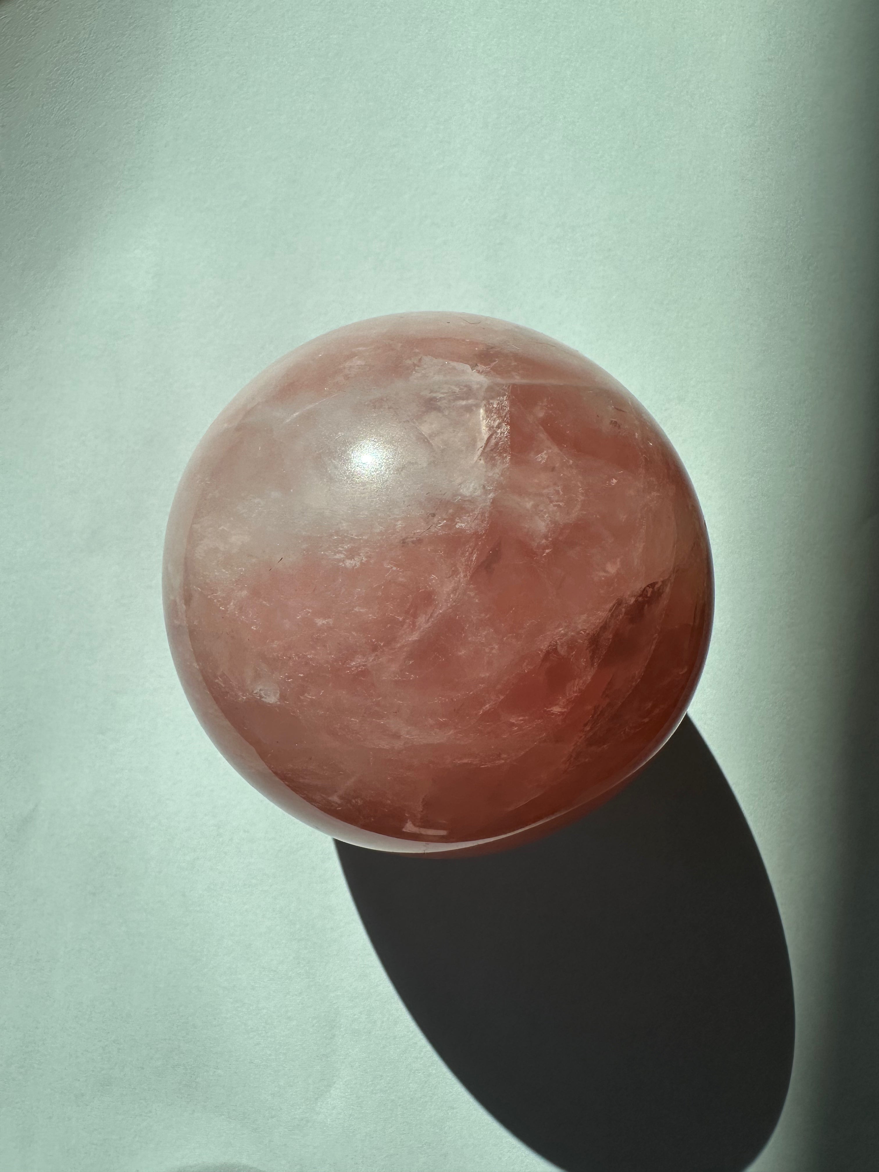 "Self-Love" Rose Quartz Sphere