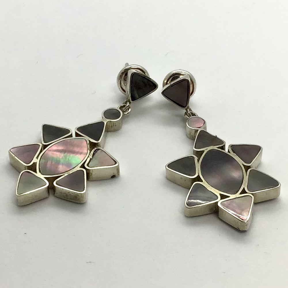 Emotional Connection - Gray Abalone Earrings