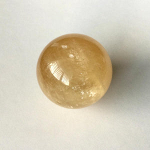 "Connection to Higher Realms" Golden Calcite Large Sphere