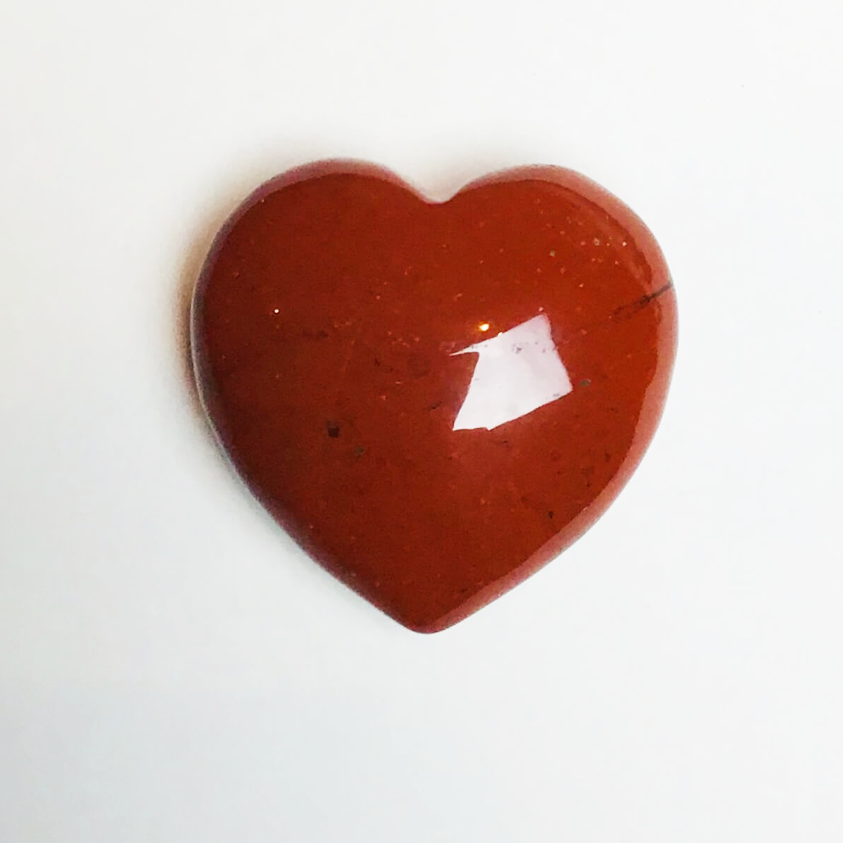"The Peace of Mother Earth" Red Jasper Heart