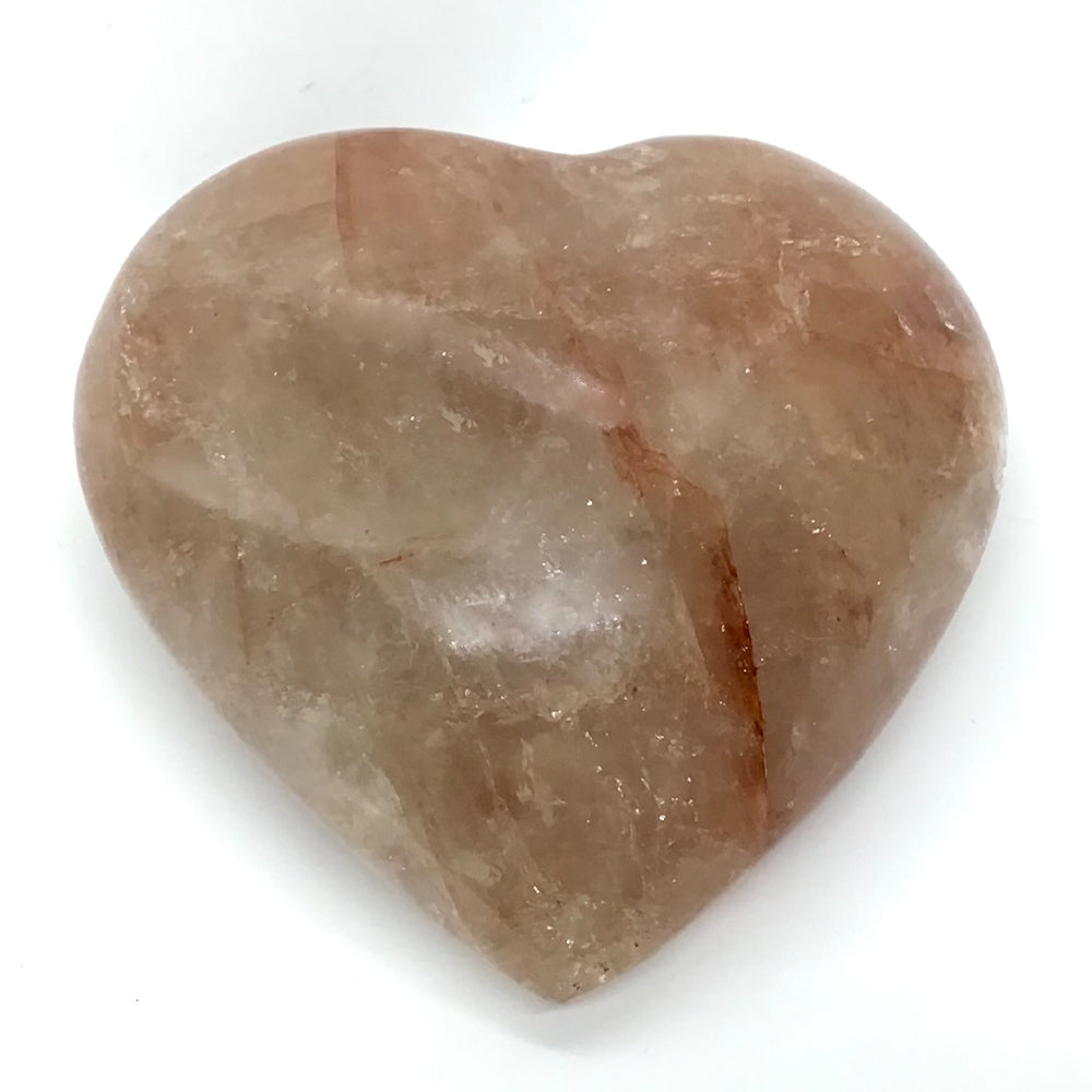 "Connect to Your Instincts" - Red Hematoid Quartz Heart