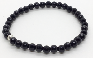 "Yin" Black Agate Bracelet