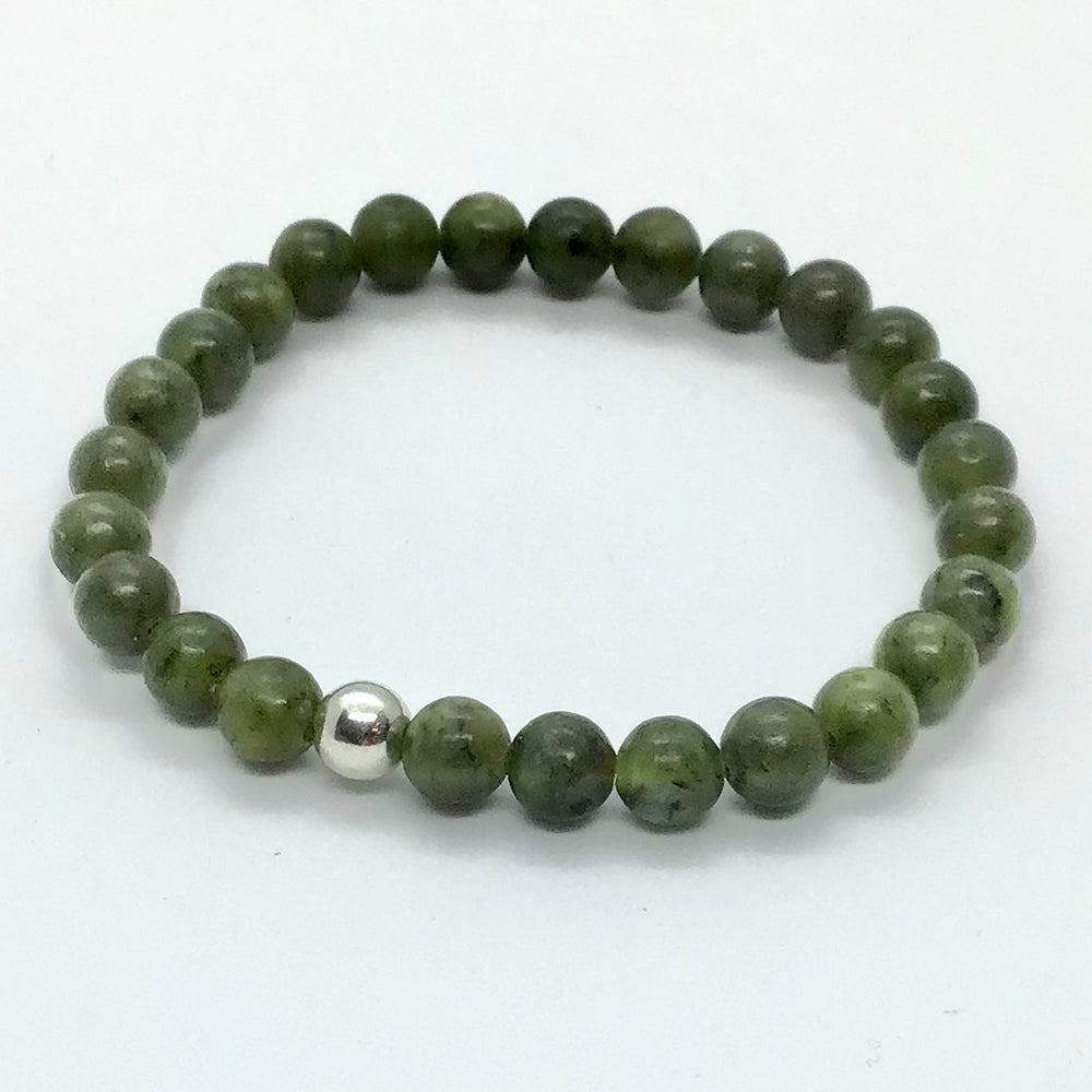 "Serenity" Green Jade Bracelet