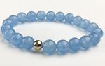 "Positivity" Blue Jade Bracelet